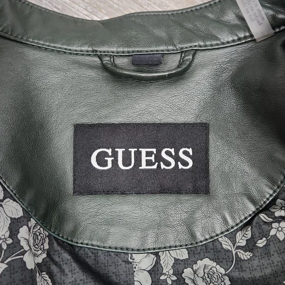 Guess Green Moto Jacket - Picture 10 of 13
